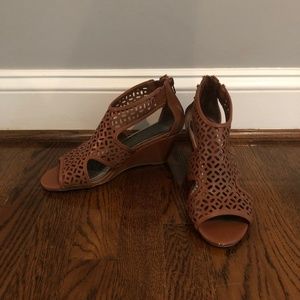 Brown Wedged Sandals